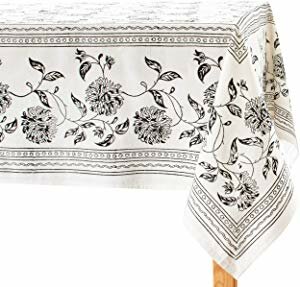 Black & Off White Table Cloths