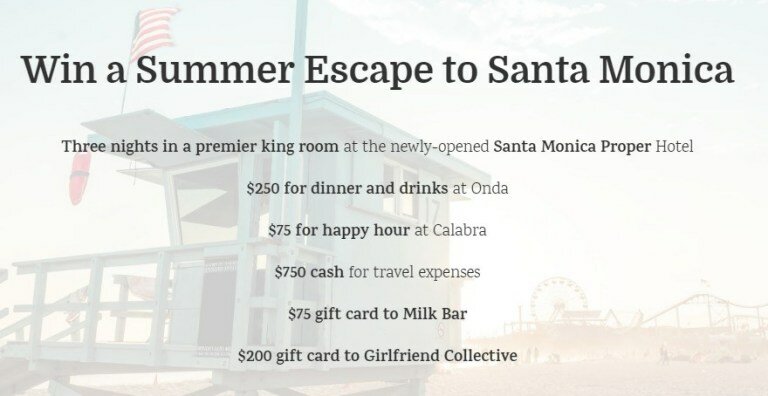 Purewow Summer Escape Sweepstakes