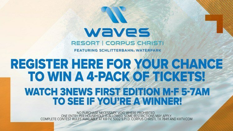 Waves Resort Schlitterbahn Waterpark Corpus Christi Ticket Giveaway