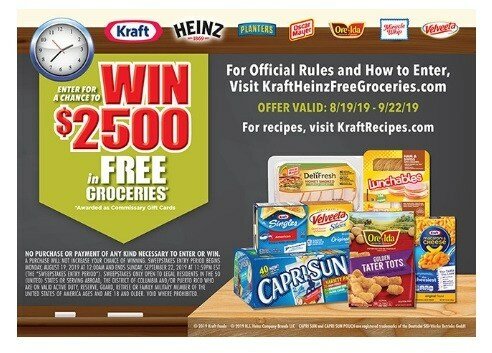 Kraft Heinz Free Grocery Giveaway