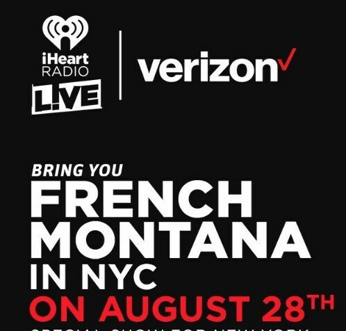 iHeartRadio Live and Verizon Bring You French Montana Sweepstakes