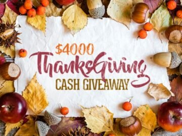 $4000 Thanks giving Cash Giveaway
