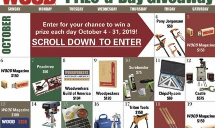 WOOD Magazine Prize A Day Giveaway