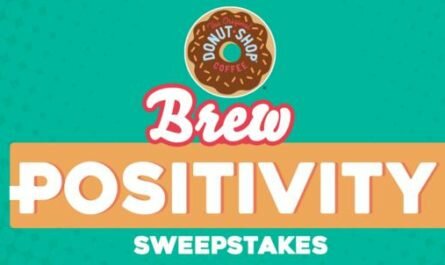 Donut Shop Coffee Pouring Positivity Sweepstakes