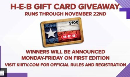 H-E-B $100 Gift card Giveaway