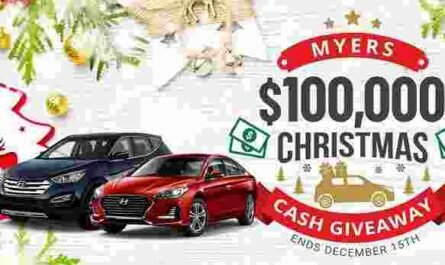 Myers $100000 Christmas Cash Giveaway