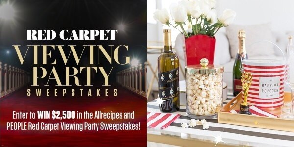 Allrecipes Red Carpet Viewing Party Sweepstakes
