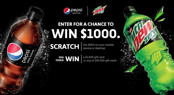 Pepsi Drink Up Cash in Promotion Sweepstakes
