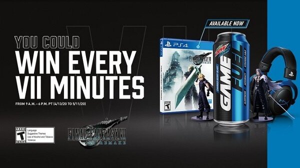 MTN Dew Amp Game Fuel FF VII Remake Sweepstakes