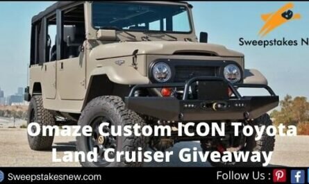 Omaze Custom ICON Toyota Land Cruiser Giveaway
