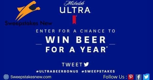 Michelob ULTRA Beer For A Year Sweepstakes