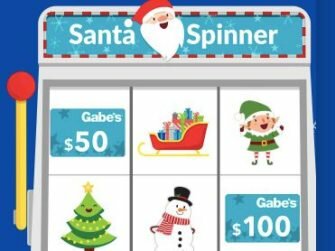 Gabe’s Santa Spinner Instant Win Game